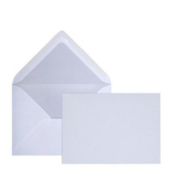 Versandtaschen 30123565, B6, ohne Fenster, nassklebend, lange Seite offen, 120g, weiß