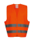 Warnschutzweste Feldtmann 22686, Klettverschluss, Einheitsgröße, orange