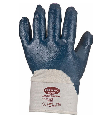 Arbeitshandschuhe Bluestar, Nitril, blau, Größe 10 / XL