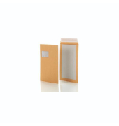 Versandtaschen 8350111 mit Papprückwand, C4, mit Fenster, haftklebend, 120g, braun