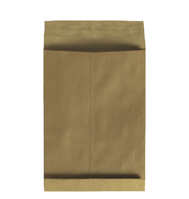 Faltentaschen 8350112, B4, ohne Fenster, 20mm-Falte, haftklebend, 120g, braun