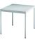 Konferenztisch V-Serie, 72cm (H), 80x80cm (BxT), 2 Personen, quadratisch, grau / grau