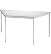 Konferenztisch, 72cm (H), 160/80x69cm (BxT), 6 Personen, Trapezform, grau / grau
