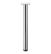 Tischbein Hammerbacher STFKC, Maße: 72 - 74 x 6 cm, silber