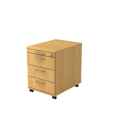 Rollcontainer VAC30-6-6, 3 Schübe, Größe: 59x42,8x58 cm, buche