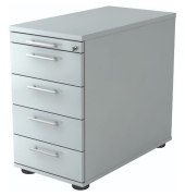 Standcontainer VSC50, 4 Schübe, Höhe: 80cm, grau
