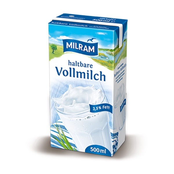 Milram H-Milch 9058019, 3,5% Fett, 20x 500ml, im Tetrapack 4036300520012 Milram 20 Stück