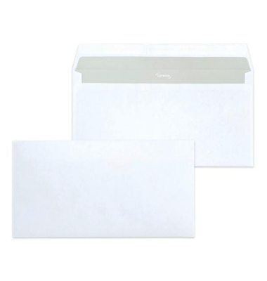 Briefumschlag ID1365036, 125x235mm, ohne Fenster, haftklebend, 80g, weiß Briefumschlag ID1365036, 125x235mm, ohne Fenster, haftklebend, 80g, weiß