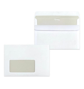Briefumschlag ID1364949, C6, mit Fenster, selbstklebend, 75g, wei&szlig;