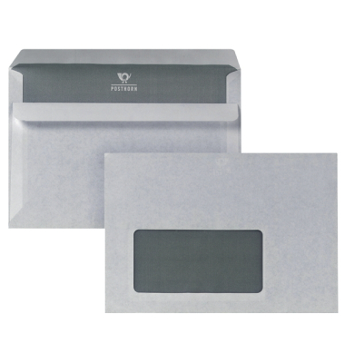 Briefumschlag ID1001890, C6, mit Fenster, selbstklebend, 75g, wei&szlig;