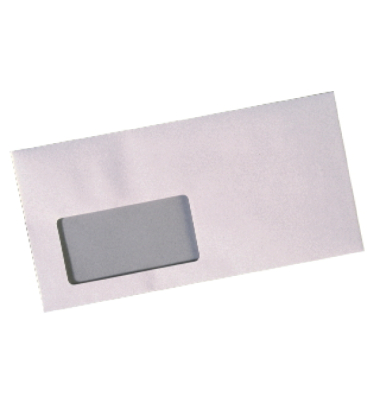 Briefumschlag ID1164322, Din Lang, mit Fenster, haftklebend, 80g, weiß Briefumschlag ID1164322, Din Lang, mit Fenster, haftklebend, 80g, weiß