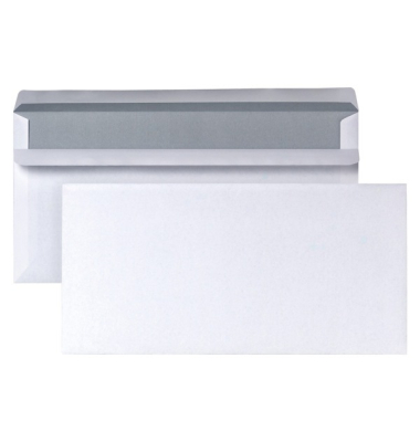 Briefumschlag ID1065113, Din Lang, ohne Fenster, selbstklebend, 75g, weiß