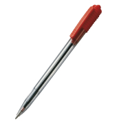 Kugelschreiber WIZ Einweg Druckmechanik Strichstärke 0.5mm rot