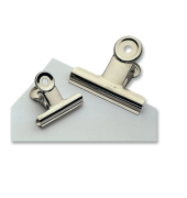 Briefklemme Bulldog, 75mm, silber
