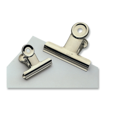 Briefklemme Bulldog, 75mm, silber