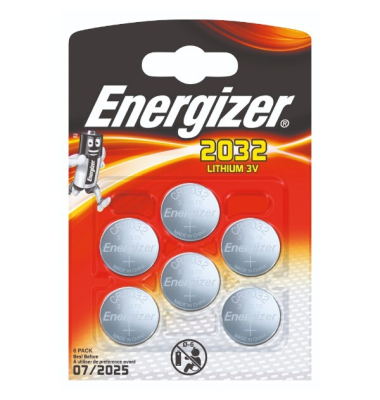 Batterie Energizer, Knopfzelle, CR2032, 3 Volt, Lithium