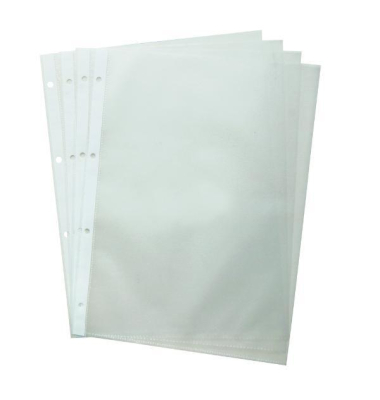 Prospekth&uuml;llen 5388, A4 transluzent genarbt, oben offen, 0,06mm