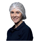 Klipphaube NITRAS 4010, Einweg, rund, elastischer Rand, weiß