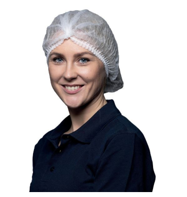 Klipphaube NITRAS 4010, Einweg, rund, elastischer Rand, weiß