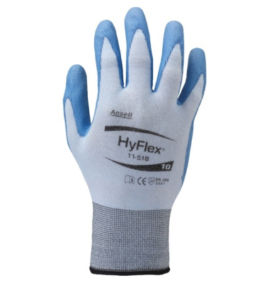 Arbeitshandschuhe HyFlex, Polyurethan, blau, Größe 7 / S