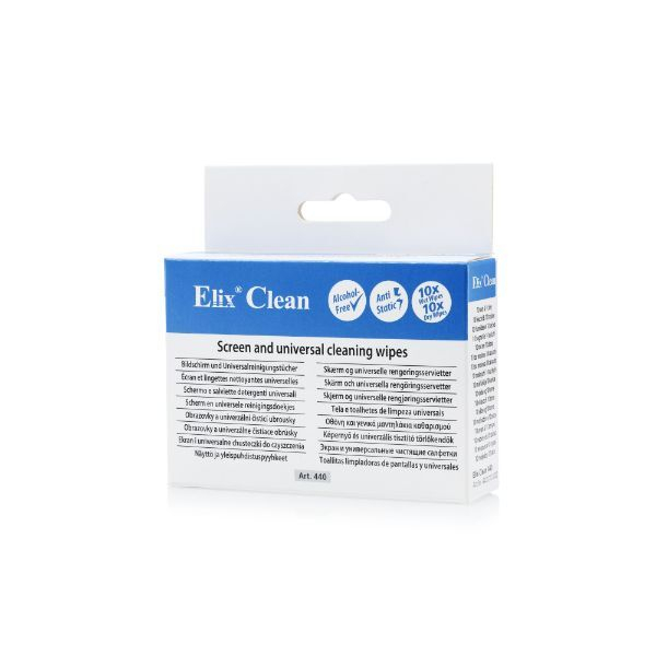 Elix Clean ELIX ECS Nass + Trocken Reinigungstücher, einzeln verpackt 4260478914391 Elix Clean 20 Stück