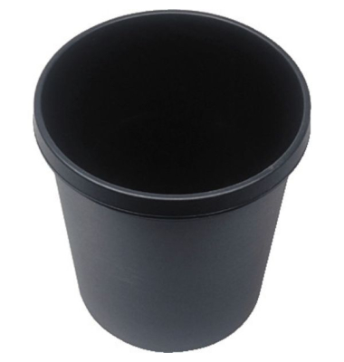 Papierkorb Helit H61058, Fassungsvermögen: 18 Liter, schwarz Papierkorb Helit H61058, Fassungsvermögen: 18 Liter, schwarz