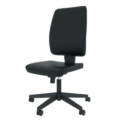Bürodrehstuhl Melik, schwarz, bis 110kg