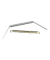 Heftstreifen T56002, Metall mit Metalldeckleiste, wei&szlig;/beige