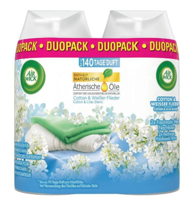 Nachfüller Air Wick Freshmatic Max, Cotton & Weißer Flieder, Inhalt: 2x250ml