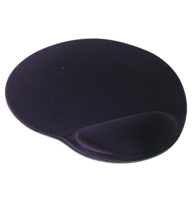 Mauspad mit Handballenauflage, Maße: 223 x 255 x 20mm, schaumgepolstert, schwarz