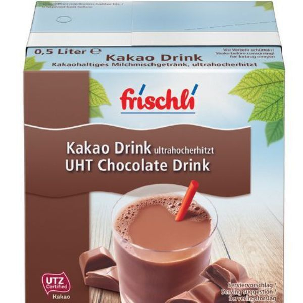 Frischli Trinkschokolade Kakao-Drink 5560299864, 0.3 % Fett, nicht vegan, 12x 500ml, im Tetrapack 4045500511218 Frischli 12 Stück