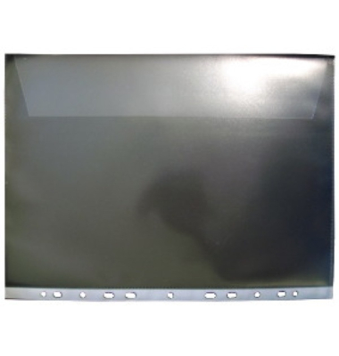 Prospekth&uuml;llen 100811265, A4 klar genarbt, rechts offen mit Klappe, 0,12mm