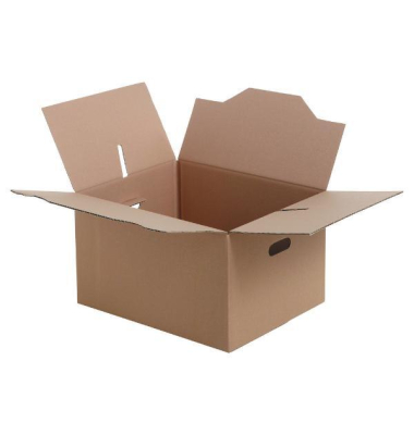 Faltkarton Testliner CAISRAP/504030 braun, bis DIN A3+, innen 492x392x284mm, Wellpappe 1-wellig