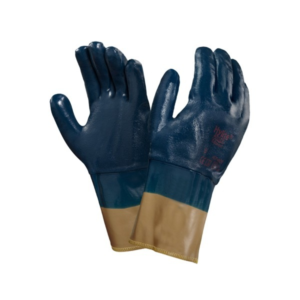 12 Stück Ansell Arbeitshandschuhe ActivArmr Hylite, Nitril, blau/weiß, Größe 10 / XL 0076490607869 Ansell