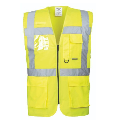 Warnschutzweste mit Taschen Portwest S476 Berlin, Größe XL, gelb Warnschutzweste mit Taschen Portwest S476 Berlin, Größe XL, gelb