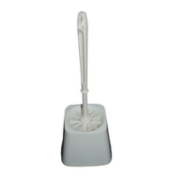 WC Garnitur Haug 6590, mit Bürste, 132 x 375mm, aus PP, weiß