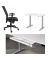 Set höhenverstellbarer Schreibtisch 180 x 80 cm + Bürostuhl