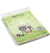 Prospekthüllen 119603 mit großer Verschlussklappe, A4 glasklar glatt, oben offen mit Klappe, 0,18mm