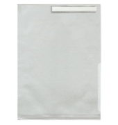 Sichthüllen 100840008 mit Beschriftungsfenster, A4, transluzent genarbt, oben & rechts offen, 0,18mm