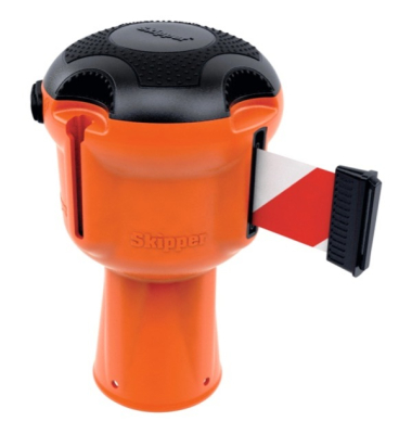 Absperrbandkassette Skipper 01-ORW, Länge: 9m, rotweiß Absperrbandkassette Skipper 01-ORW, Länge: 9m, rotweiß