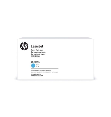 Toner HP CF321AC Contractual Cartridge, Reichweite: 16.500 Seiten, cyan
