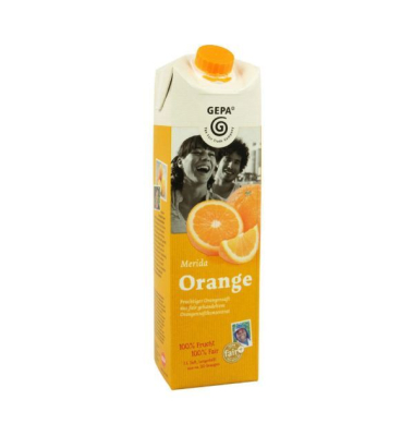 100% Orangensaft Merida Gepa 6042010, 1 Liter