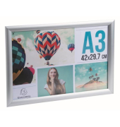 Bilderrahmen Superior AM8-A3SV, f&uuml;r DIN A3, aluminium, silber