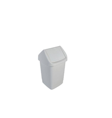 Schwingdeckeleimer 9 Liter, weiß