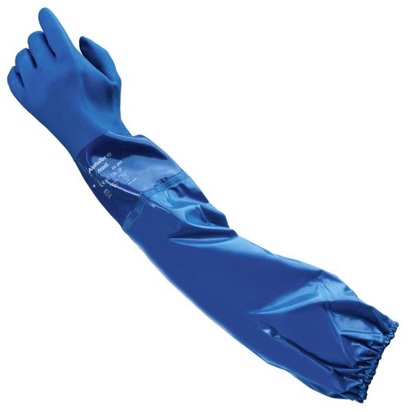 48 Stück Ansell Arbeitshandschuhe AlphaTec, PVC, blau, Größe 10 / XL 0076490441609 Ansell