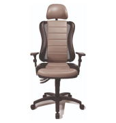 Chefsessel HeadPoint RS, schwarz/grau / schwarz, mit Armlehnen, bis 110kg, ohne Kopfst&uuml;tze