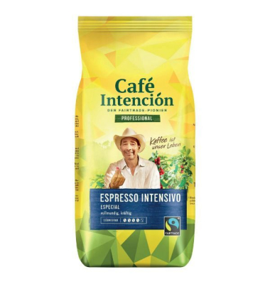 Kaffee Darboven Café Intención especial Café Crème, Fairtrade, ganze Bohne,1000g