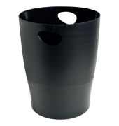Papierkorb Ecobin 453014D, 15 Liter, rund, schwarz