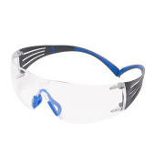 Schutzbrille 3M SF401SGAFBLU, SecureFit 400, Antibeschlagschutz, klar, blau