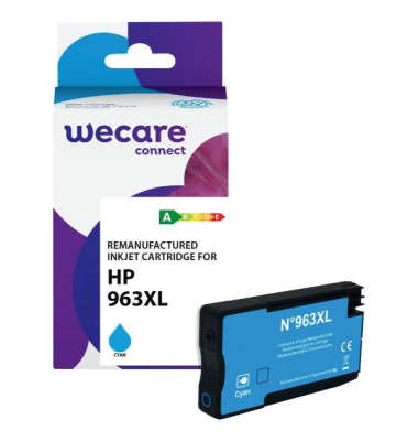 Druckerpatrone WECARE K20885W4, komp. zu HP 963XL, 1600 Seiten, cyan